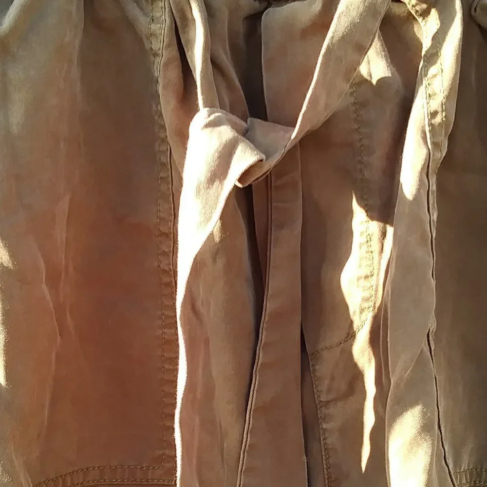 Garage Lightweight Paperbag Cargo Olive Green Women's Shorts - XS - 100% Tencel